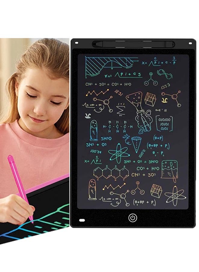 Baby Drawing Board With Professional Pen, Portable Children's LCD Writing Tablet, Children's Educational Toy, Reusable,For Drawing, Writing, Calculation, Memo Recording/12-Inch  - Image 1