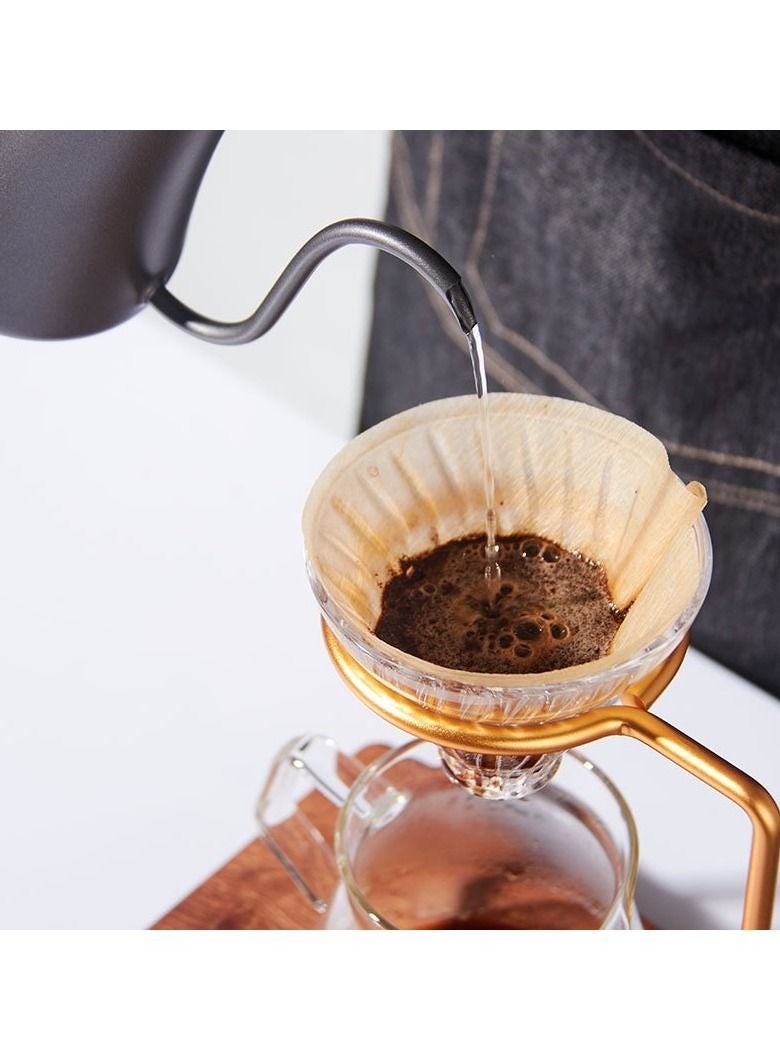 ULHYC Pour Over Coffee Dripper Station Adjustable with Wooden Base Stand for Home Use and Everyday Brewing - Image 4