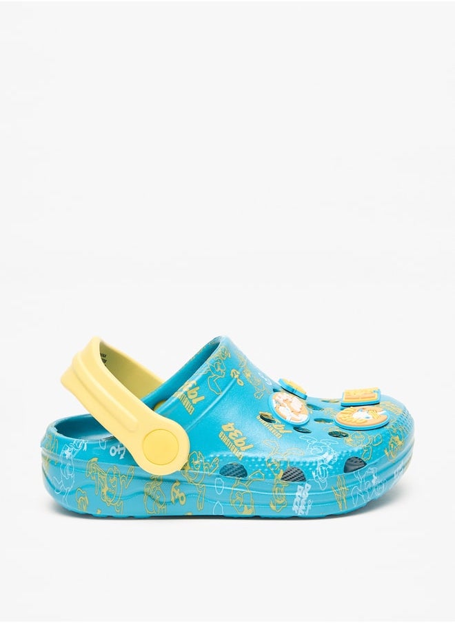 Disney Boys Donald Duck Print Slip-On Clogs  - Image 1