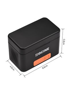 ZGCINE Mini Portable Sports Camera Battery Fast Charging Case 5200mAh Wireless Dual Battery Charger with Type-C Port 2pcs 1800mAh Batteries Replacement for GoPro Hero 11/10/9  - Image 4
