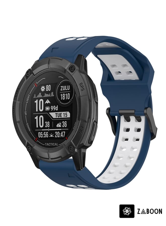 Zaboon Replacement Watch Band For Garmin Instinct 2X Solar 26mm Two-Color Reverse Buckle Silicone - Image 1