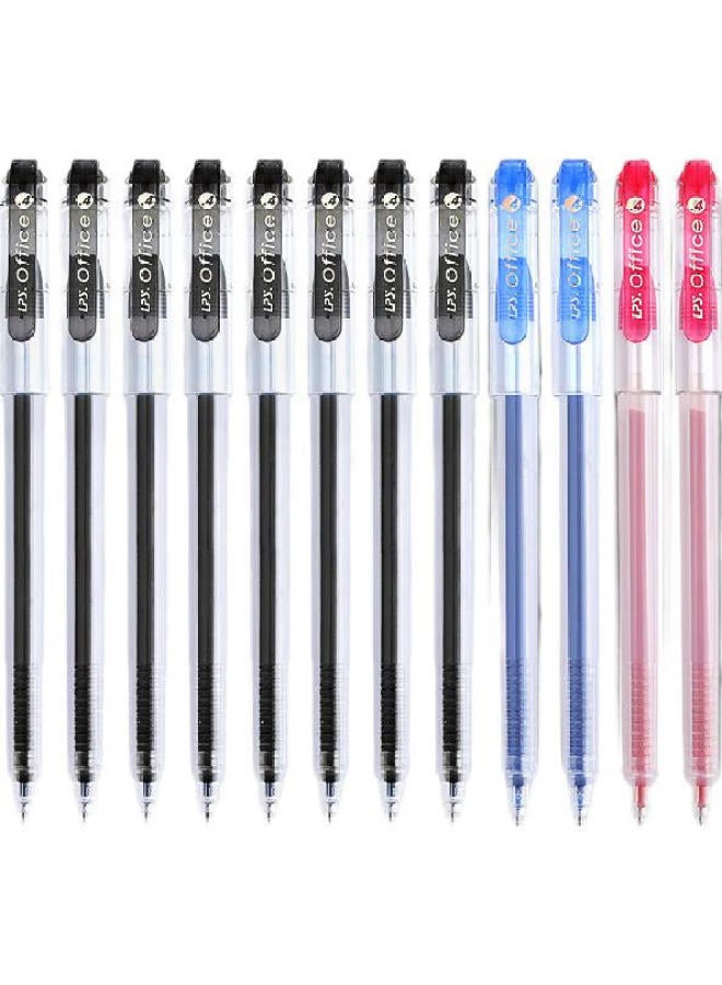 Lps Gel Pen 0.4Mm Full Needle Tube Classic Office Business Signature Pen Carbon Pen Boxed Large Capacity Smooth Writing Quick-Drying Water-Based Pen Set Student Stationery 316 Blue - Image 3