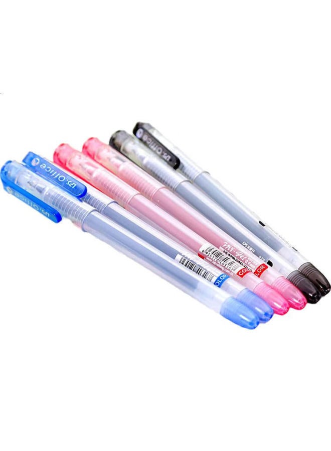 Lps Gel Pen 0.4Mm Full Needle Tube Classic Office Business Signature Pen Carbon Pen Boxed Large Capacity Smooth Writing Quick-Drying Water-Based Pen Set Student Stationery 316 Blue - Image 1