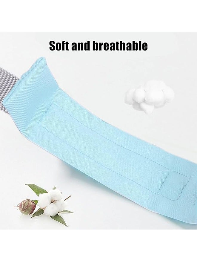 وصلة معصم مضادة للفقد، سوار عاكس مضاد للفقد مع قفل الحث التعريفي، حمالة سير الأطفال 1.5 م، حبل جر للتسوق والسفر -أزرق - Image 4