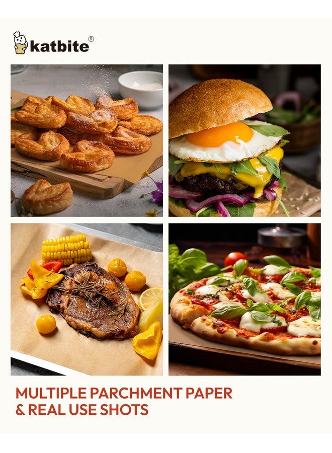 Katbite 350Pcs 9x13 In Parchment Paper Sheets, Heavy Duty Unbleached Baking Paper, Non-stick & Oil Proof for Oven, Air Fryer, Grilling, Steaming and Cooking Bread - Image 4