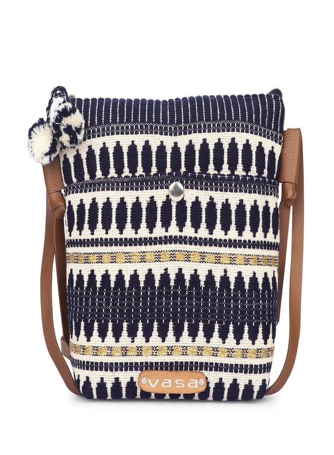VASA Mini Mobile Navy Blue Sling Bag For Women | Stylish Side Shoulder Crossbody Bags For Girls Daily Use - Image 1