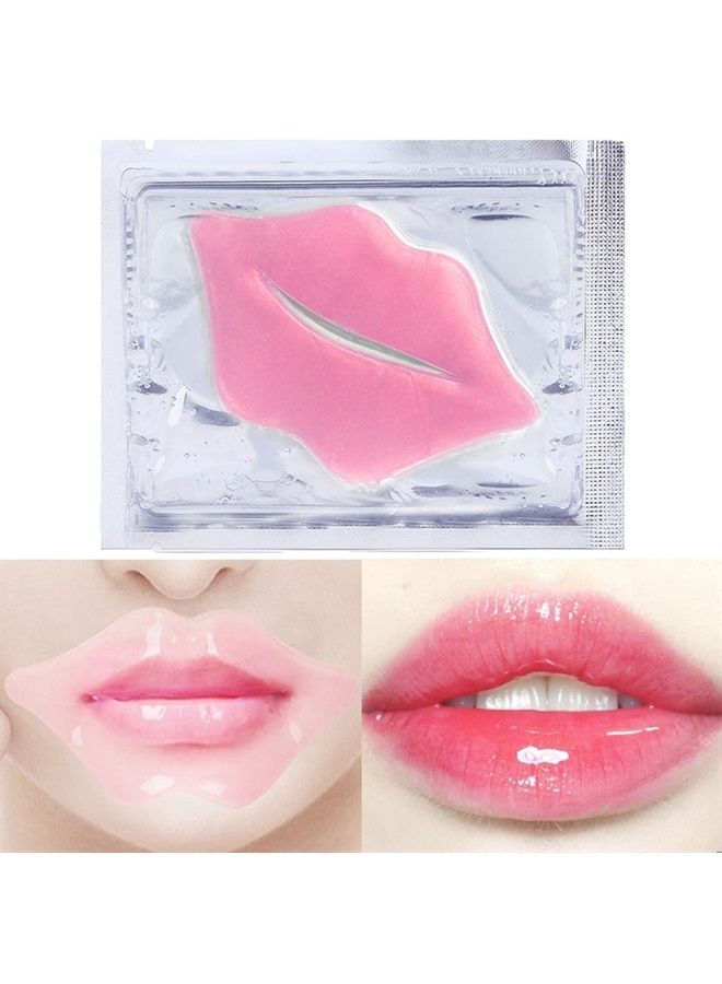MEICOLY Lip and Eye Mask Sheet Moisturizing Gold Under Eye Mask Gel Crystal Collagen Anti-Aging Eye Patches Dark Circle Remover 30 Pads with Box, A  - Image 2