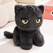 PEACH CAT Cat Stuffed Animal 118 Cute Kitten Plushies Soft Plush Toys Gifts for Kids Grey - Image 2
