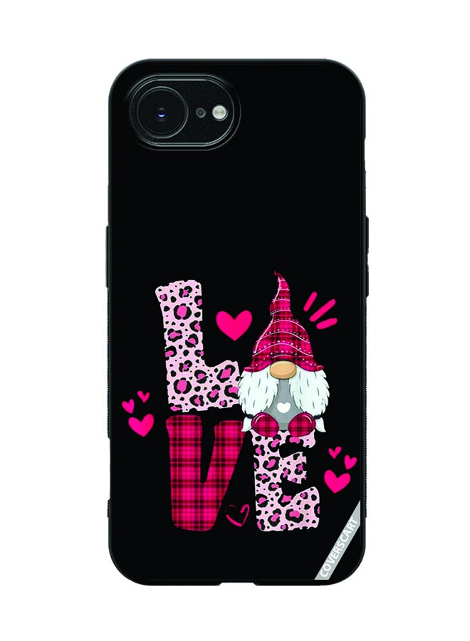 Protective Case Cover For Apple iPhone 16e Love Design Black