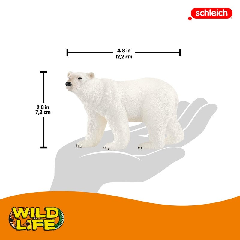 Schleich Wild Life Animal Figurine Animal Toys for Boys and Girls 38 Years Old Polar Bear Ages 3 - Image 5