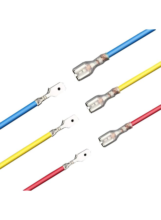 joyzzz 270 Pcs Quick Spade Connector Kit - Male Bus Crimp Terminal Assortment, 2.8/4.8/6.3Mm Male And Female Wire Connectors For Car Audio Speaker Electrical Wiring  - Image 5