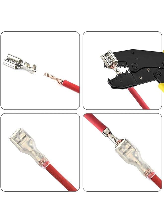 joyzzz 270 Pcs Quick Spade Connector Kit - Male Bus Crimp Terminal Assortment, 2.8/4.8/6.3Mm Male And Female Wire Connectors For Car Audio Speaker Electrical Wiring  - Image 3