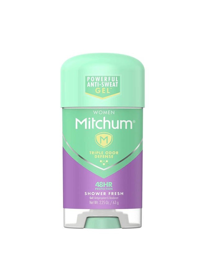 Mitchum Advanced Women Gel Anti-Perspirant & Deodorant, Shower Fresh 2.25 oz (Pack of 2) - Image 1