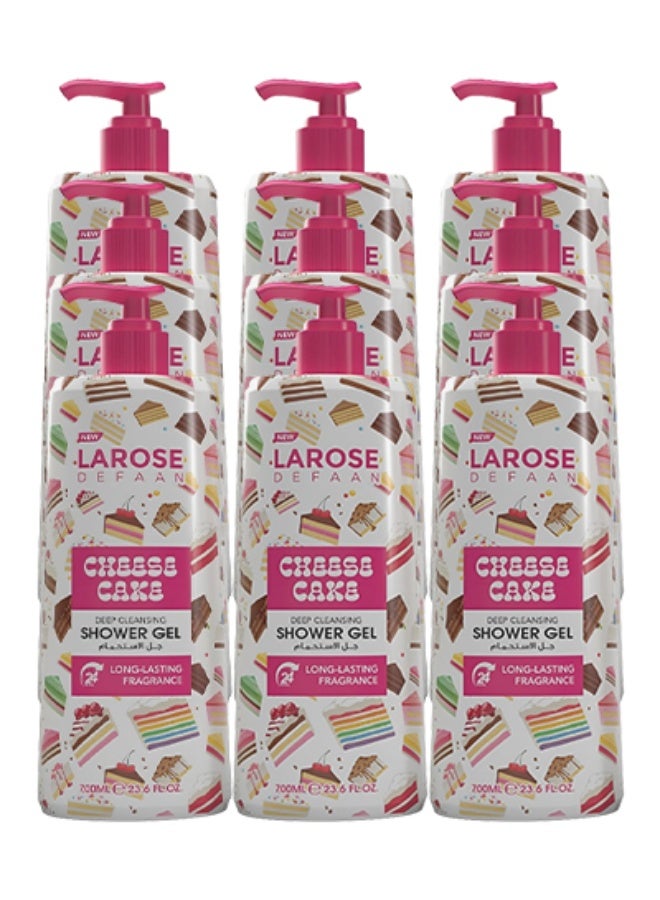 La Rose 9 Pieces Cheese Cake Cleansing Shower Gel Long Lasting Fragrance 700ml - Image 1