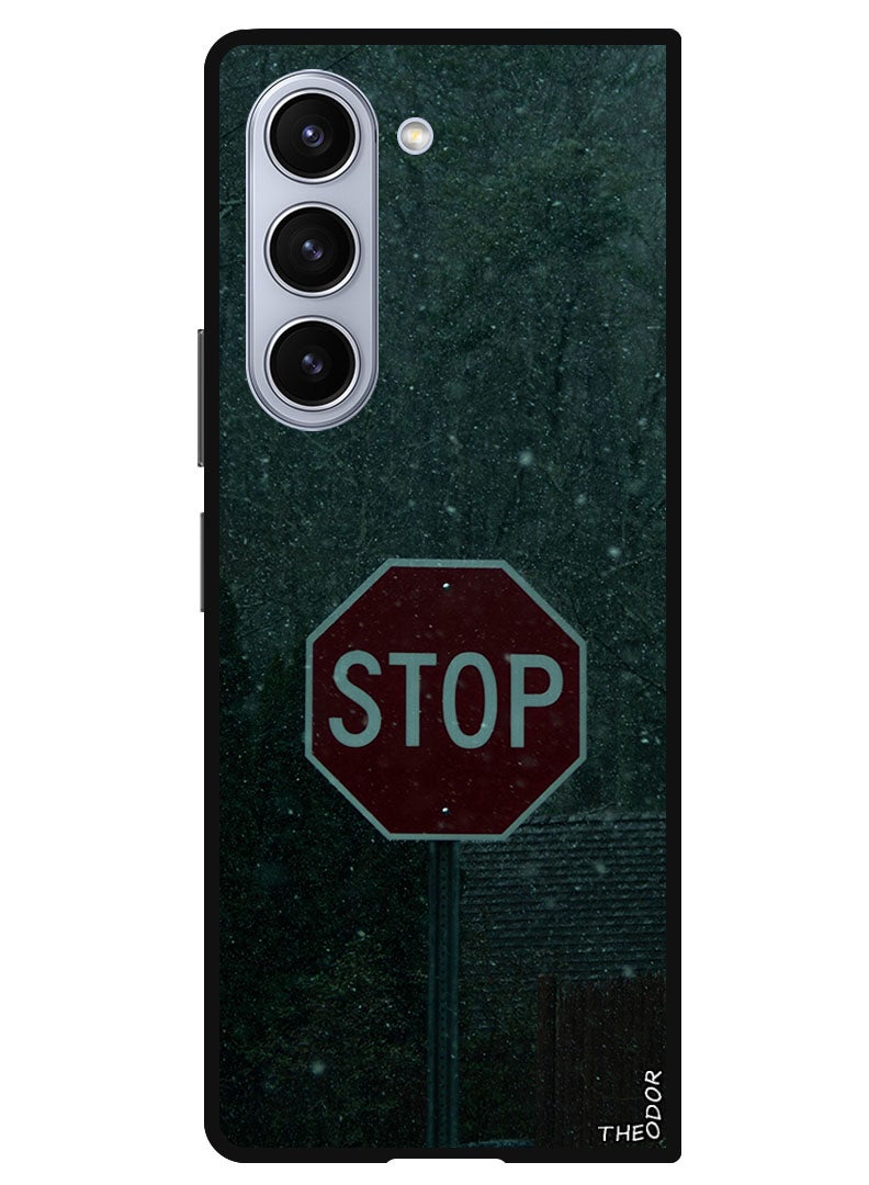 Theodor Protective Case Anti Scratch Shock Proof Bumper Cover For Samsung Galaxy Z Fold 6 Stop Sign - Image 1