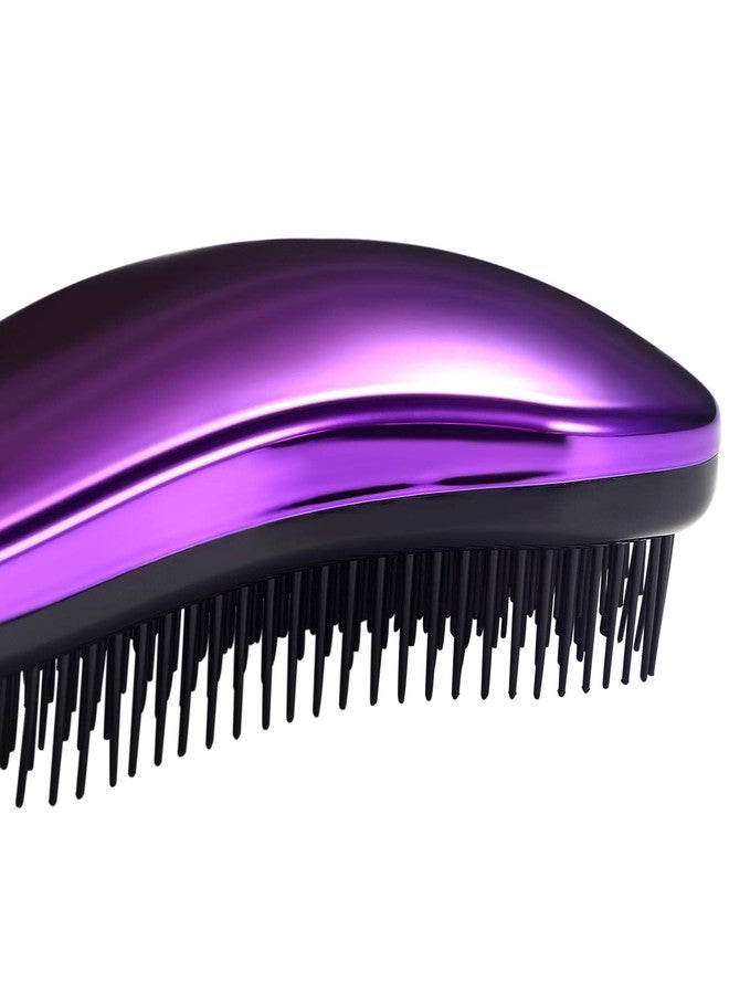 Vtrem 3 Pack Detangler Brush Professional No Pain Detangling Hairbrush Comb Anti-knot Massage Comb Glide for Natural, Curly, Straight, Wet or Dry Hair (Gold/Purple/Rose-red) - Image 5