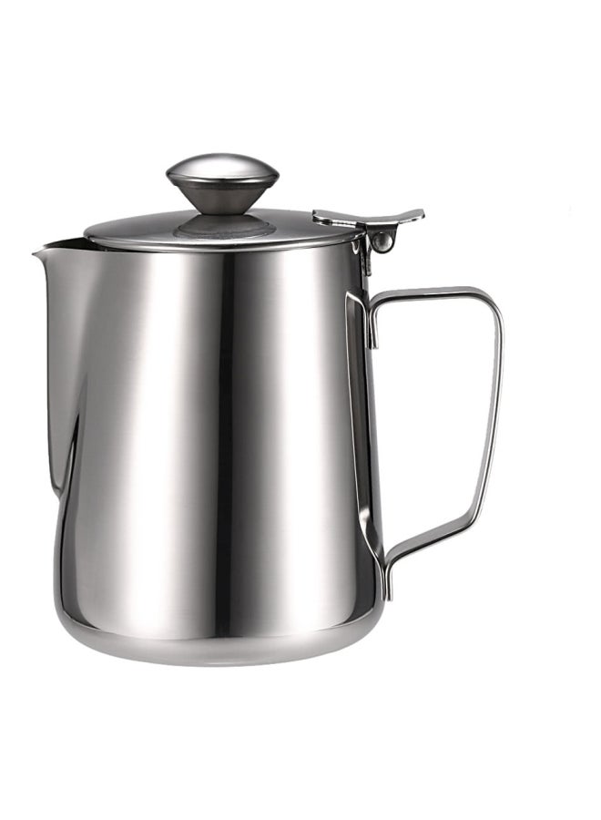 NIBEMINENT Stainless Steel Milk Container With Lid Silver 12cm  - Image 2