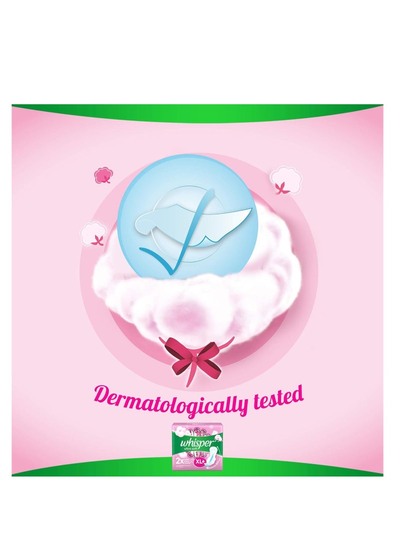 وسبير Whisper Ultra Soft XL Plus فوط صحية ، عبوة من 30 قطعة - Image 3