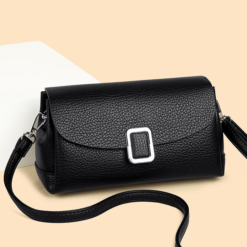 Bag Women'S Bag Small Square Bag Middle-Aged Mother Crossbody Bag Korean Style Simple Contrast Shoulder Bag Underarm Bag - Image 1