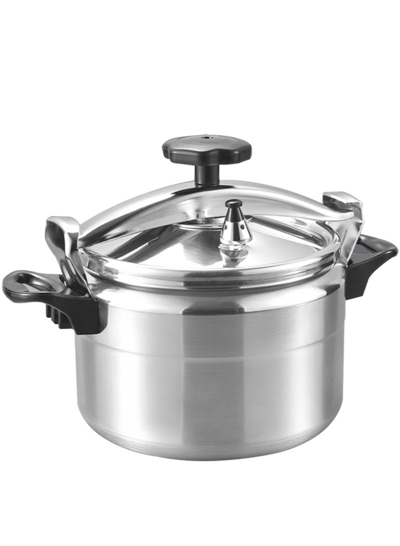 ستارجولد طنجرة ضغط من الألومنيوم، مؤشر ضغط فريد من نوعه، مصنوع من سبائك الألومنيوم المتين، سريع وموفر للطاقة، طنجرة ضغط بمقابض ثابتة، 11 لترًا فضي - Image 1