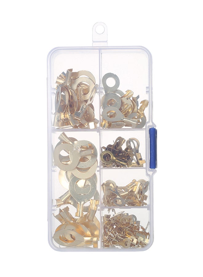 150-Piece Ring Cable Lugs Ring Set Multicolour 0.088kg