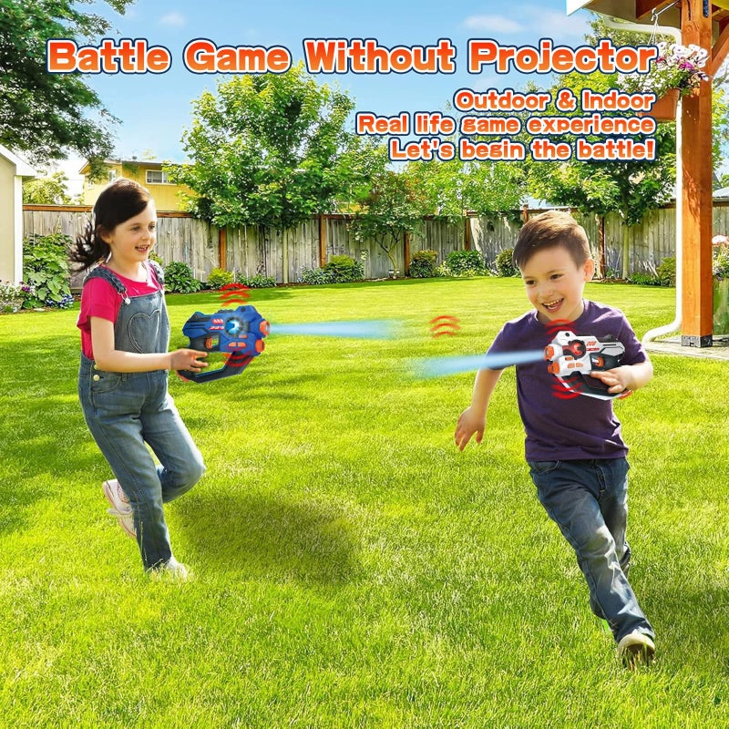 HISTOYE Laser Tag Guns Set of 2 with Projector Lazer Shooting Game for Kids Teens Adults with Digital LED Score Display Easter Birthday Toys for 6 7 8 9 10 11 12+Year Old Boys Girls - Image 4