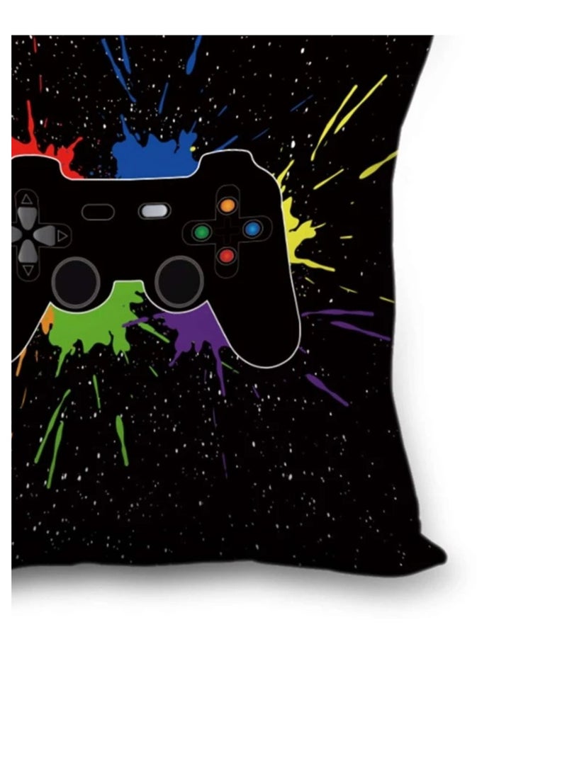 Decorative cushion cover without filling for sofa with gaming print, multi-colour, 45*45cm - Image 3