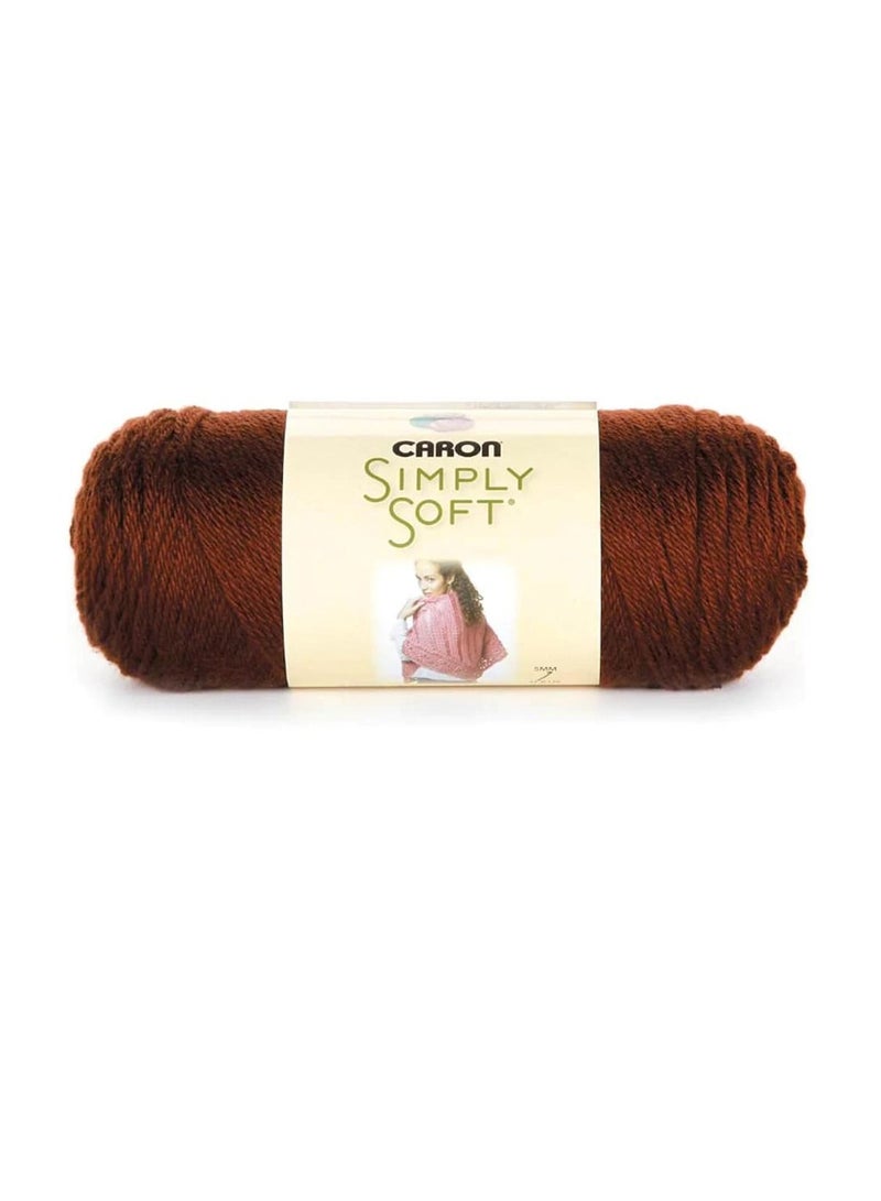 Caron Simply Soft Solids Yarn Chocolate - Image 1