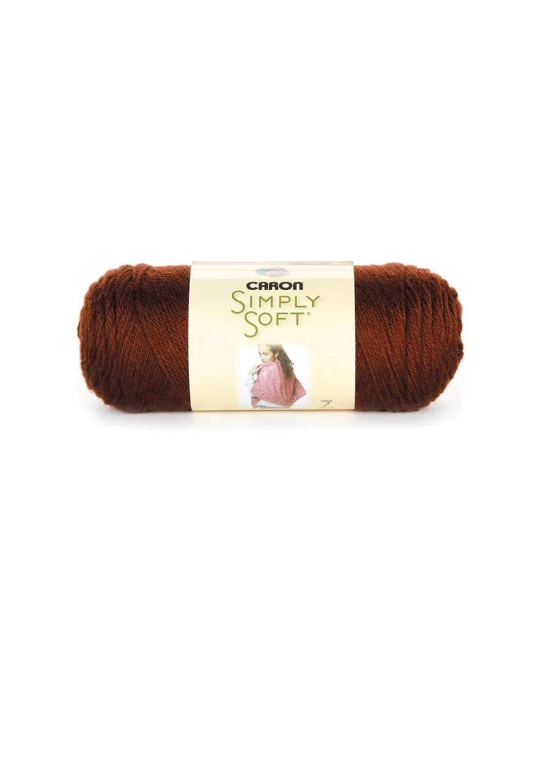 Caron Simply Soft Solids Yarn Chocolate - Image 3