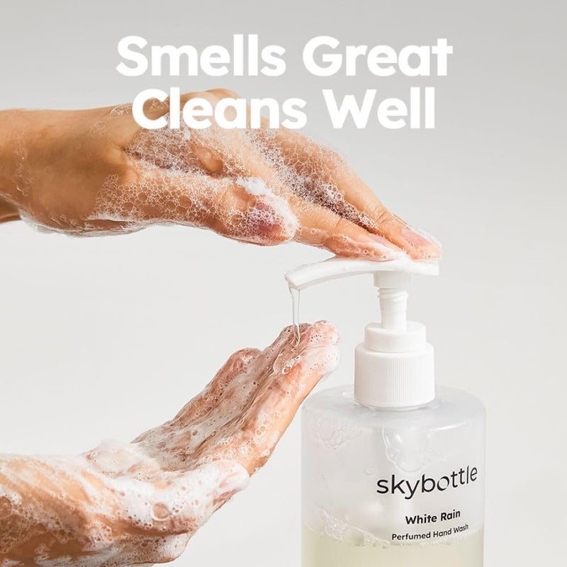 skybottle Liquid Hand Soap with Dispenser for Kitchen and Bathroom, Nourishing for Dry Skin, Hand Ritual, Luxury Hand Wash Perfumed with Bergamot, White Rose Scent, Christmas Gift, 10.1 Fl. Oz - Image 3