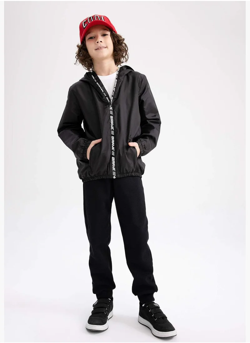 ديفاكتو Boy Hooded Long Sleeve Raincoat