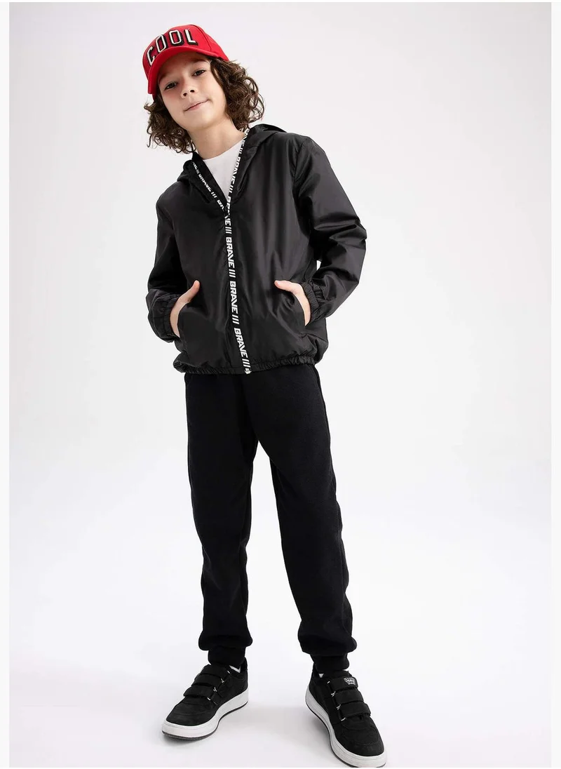 ديفاكتو Boy Hooded Long Sleeve Raincoat