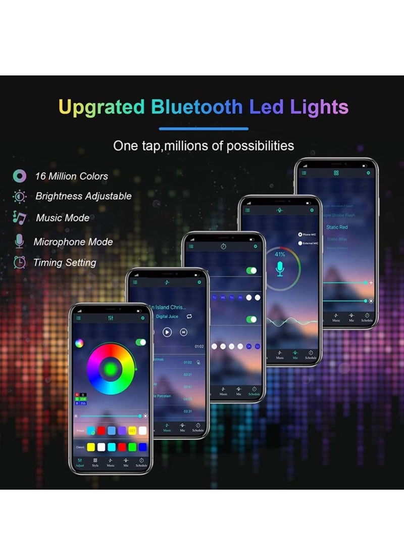 Neon Rope Light, RGB-IC WiFi LED Strip Ligh with Music Sync, DIY Lights Remote, Tuya/Smart Life App Control, IP68 Waterproof, Works Alexa and Google Assistant, 5M