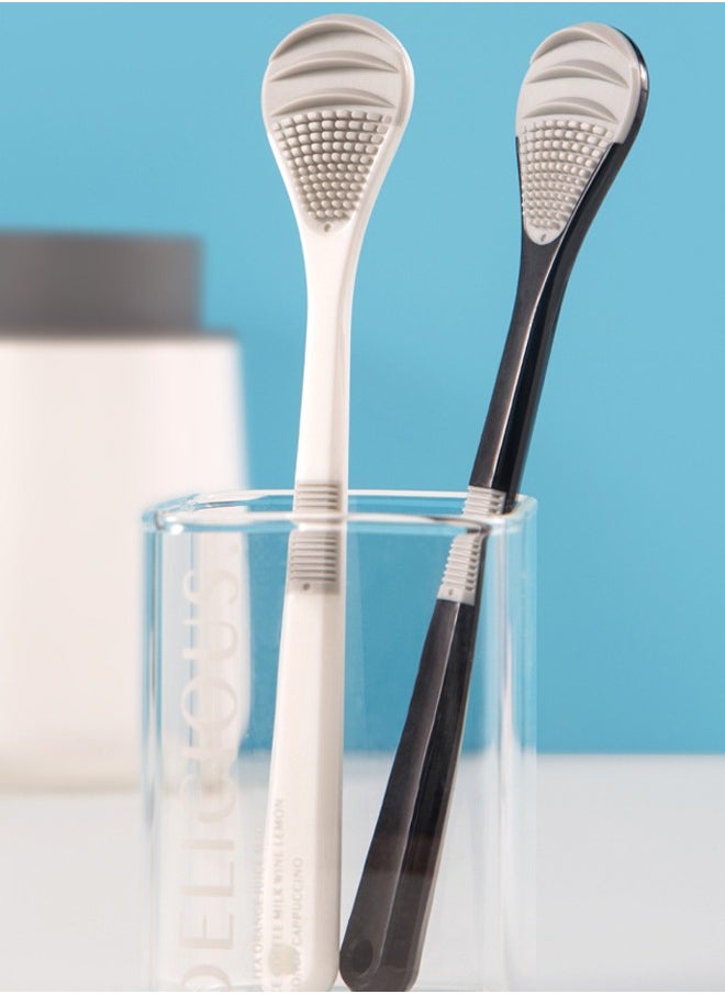 Tongue Cleaner Soft Rubber Tongue Scraper with Hanger
