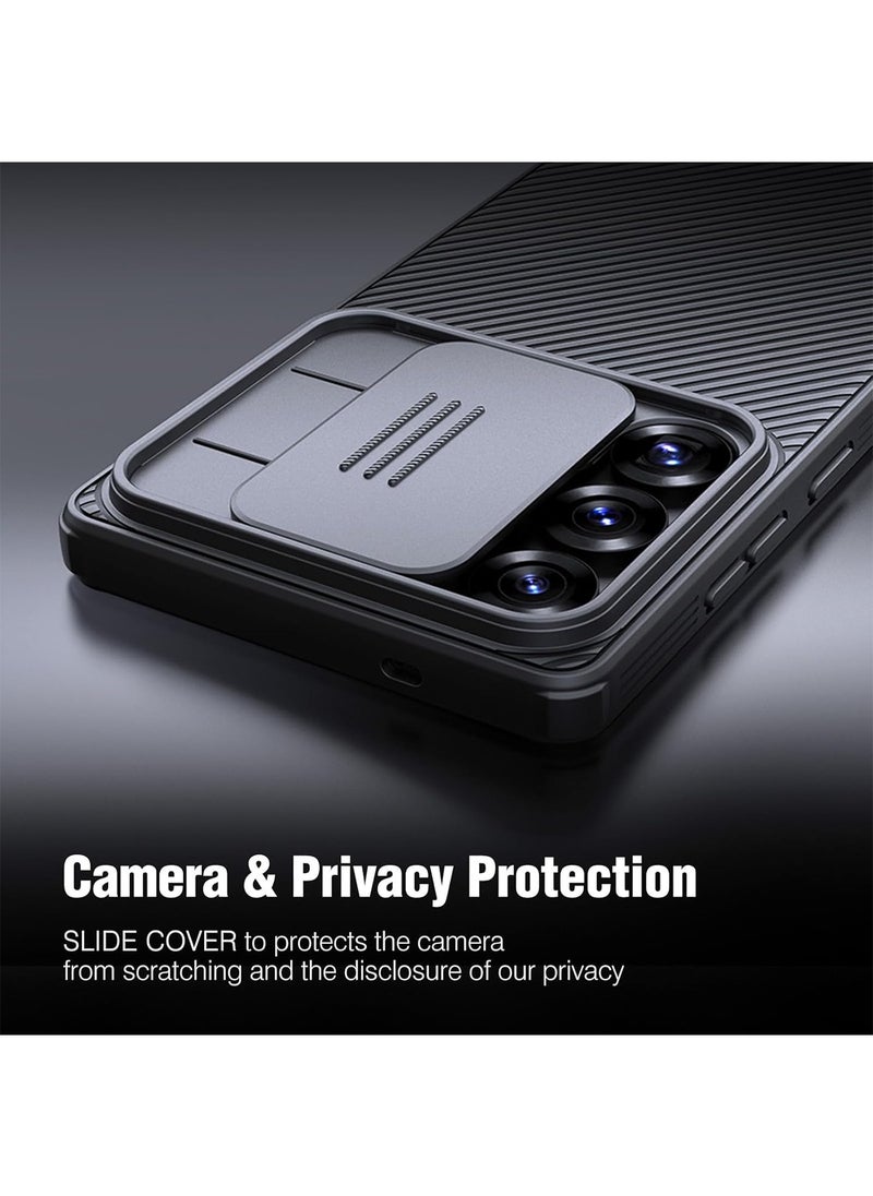 Aookay Samsung Galaxy S25 Ultra Case with Slide Camera Cover,Slim Fit Thin Polycarbonate Protective Shockproof Cover with Slide Camera Cover, Upgraded Case for Galaxy S25 Ultra (Balck)  - Image 2