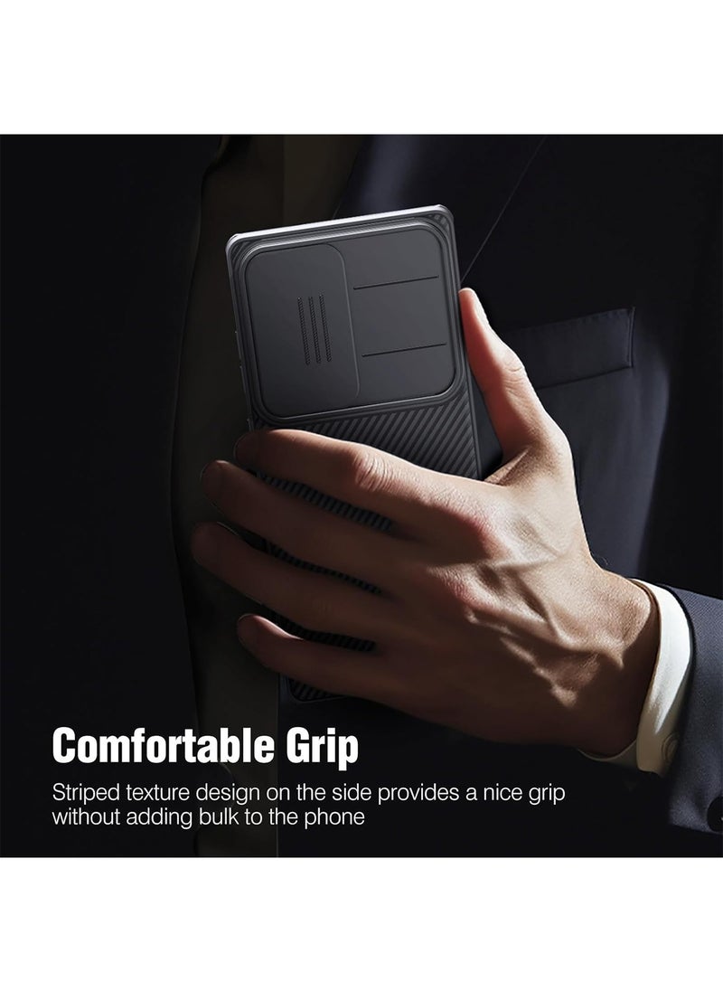 Aookay - Samsung Galaxy S25 Ultra Case with Slide Camera Cover,Slim Fit Thin Polycarbonate Protective Shockproof Cover with Slide Camera Cover, Upgraded Case for Galaxy S25 Ultra (Balck) - Image 1