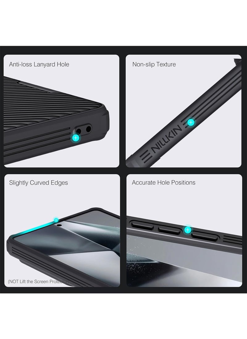 Aookay Samsung Galaxy S25 Ultra Case with Slide Camera Cover,Slim Fit Thin Polycarbonate Protective Shockproof Cover with Slide Camera Cover, Upgraded Case for Galaxy S25 Ultra (Balck)  - Image 5