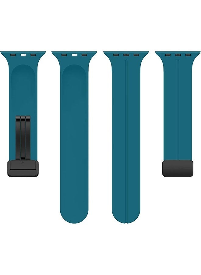 DUSALA Magnetic Silicone Watch Band 45mm/49mm Quick Release Strap for Men & Women Soft Skin Friendly Sport Replacement Band for Smartwatch & Analog Watches Durable, Waterproof, Magnetic Folding Clasp for All-Day Comfort - Image 5