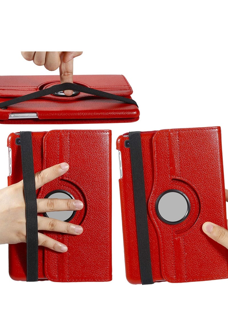 ELTRAZONE Rotating Case for Samsung Galaxy Tab A 8.0 2019 Without S Pen Model (SM-T290 Wi-Fi, SM-T295 LTE), Premium PU Leather 360 Degree Stand Cover with Auto Wake/Sleep Function(Red) - Image 2