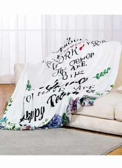 Y&D 50x60 inch Super Soft Flannel Blanket for Bed Sofa Couch Cover Living Room  - Image 3