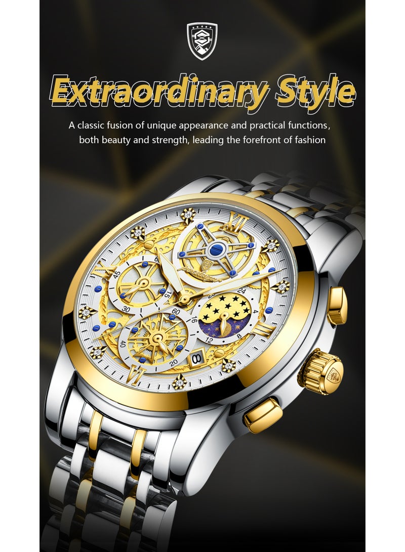 POEDAGAR Men's Watch Fashion Business Watch - Image 4