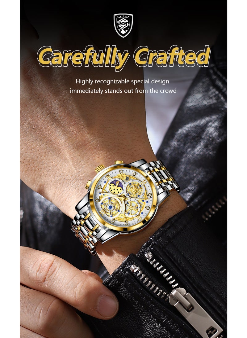 POEDAGAR Men's Watch Fashion Business Watch - Image 3