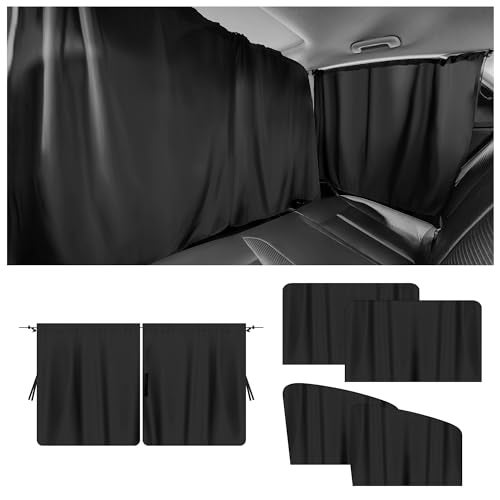 Stacool 5PCS Car Window Shades Kit,Car Privacy Window Cover for Light Blocking and Privacy,Universal CCar Sunshade for Baby CCar Accessories Interior for Sleeping Traveling Camping (5PCS) - Image 1