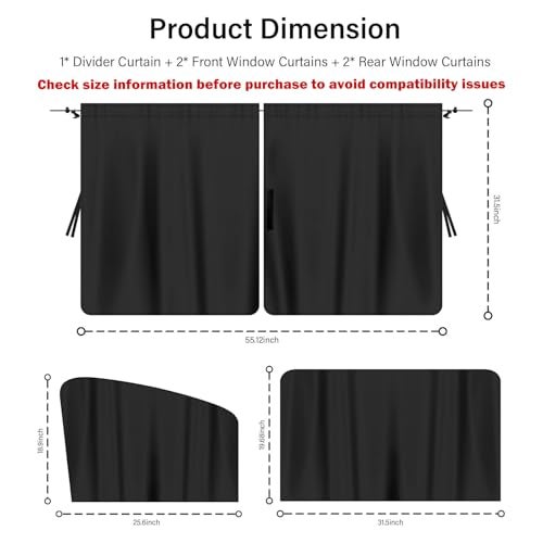 Stacool 5PCS Car Window Shades Kit,Car Privacy Window Cover for Light Blocking and Privacy,Universal CCar Sunshade for Baby CCar Accessories Interior for Sleeping Traveling Camping (5PCS) - Image 2