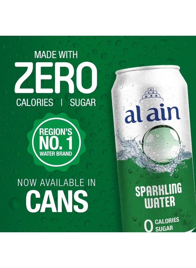 Al Ain Sparkling Water Plain 250ml Cans Pieces of 6 - Image 4