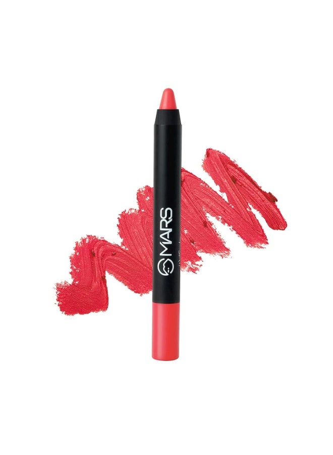 مارس أحمر شفاه مارس طويل الأمد يدوم حتى 12 ساعة | لمسة نهائية غير لامعة | ضد الماء | قلم تلوين الشفاه لن يتلطخ ولن يتزحزح (3.5 جم) (06-لن أستسلم) - Image 1