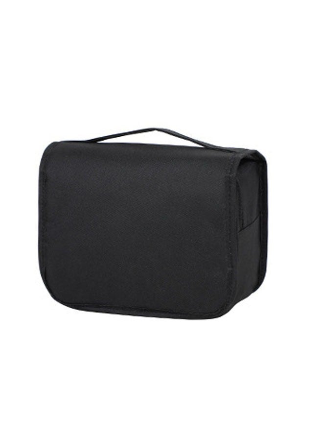 عام الترجمة إلى اللغة العربية: حقيبة مكياج محمولة ومتعددة الوظائف، حقيبة تخزين مريحة لمستلزمات السفر، حقيبة مكياج بأسلوب بسيط ولون أحادي، حقيبة مستلزمات الحمام. - Image 3