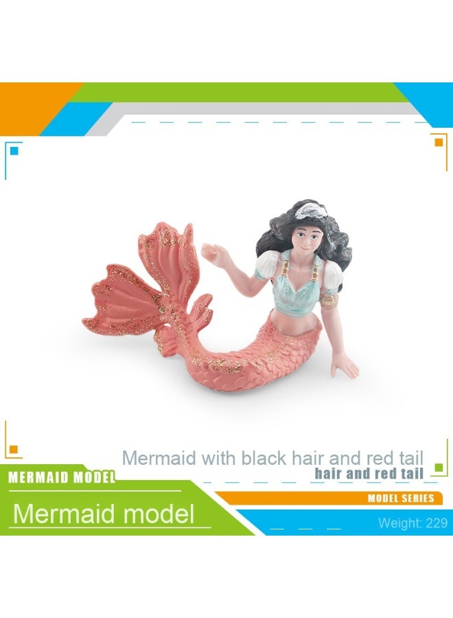 NIBEMINENT Mythical Legend Mermaid Doll Model - Static Display Figure in Ocean Scene