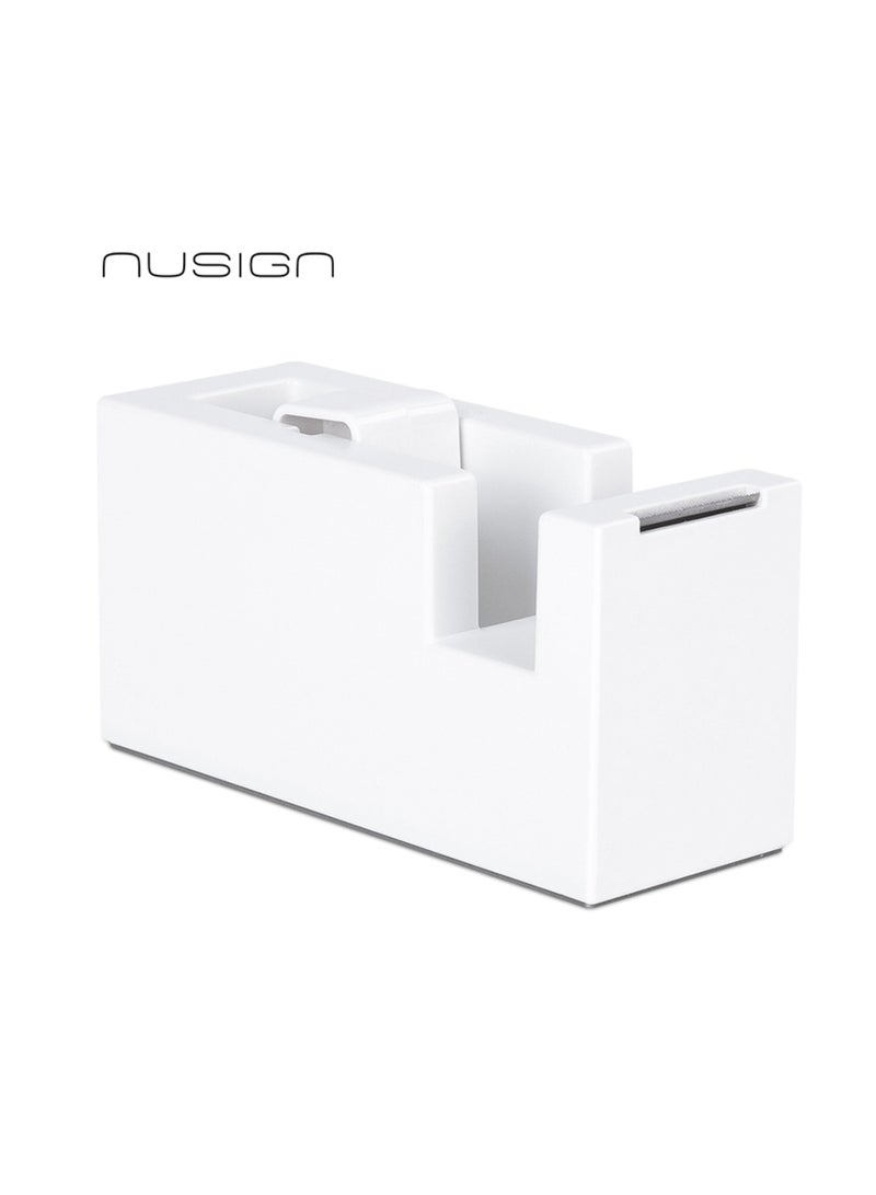NUSIGN 1-Piece Tape Dispenser For Tapes Upto 18mm White - Image 2