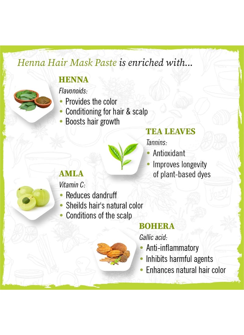 KEYA SETH AROMATHERAPY, DEVICE OF DROP Keya Seth Aromatherapy Henna Hair Mask Paste  Serum B5 Hair Conditioning Booster Soft  Shiny Nourishing  Hair Growth Tea Leaves Amla 100gm  - Image 3